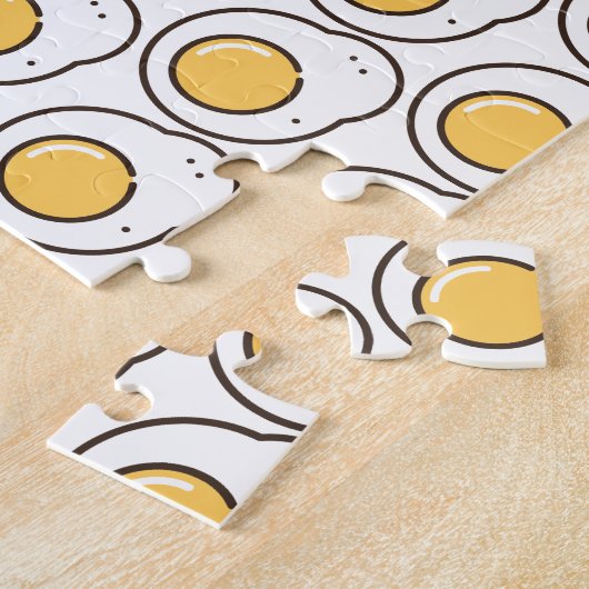 gebakken ei legpuzzel (Zijkant)