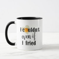 Gebakken ei ontbijt - grappig ontbijt Koffie