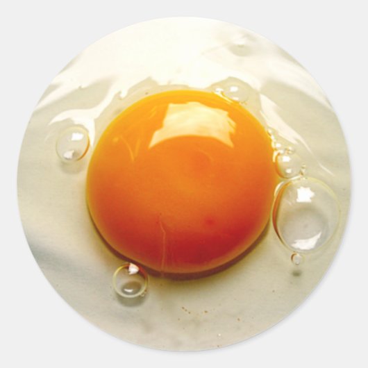 Gebakken ei "Sunny side up" Foto Ronde Sticker (Voorkant)