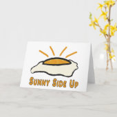 Gebakken ei - Sunny Side Up Kaart (Gele Bloem)