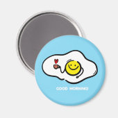 Gebakken eieren goedemorgen magneet (Voorkant / Achterkant)