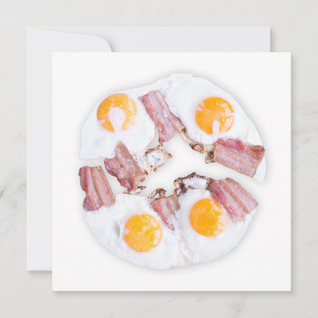 Gebakken eieren met bacon (Voorkant)