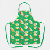 Gebakken eieren met paprika's groen schort (Voorkant)