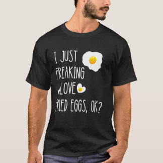 Gebakken eieren Ontbijt eieren Eigeel Gebakken eie T-shirt