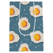 Gebakken eieren op blauw medium cadeauzakje (Achterkant)