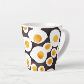 Gebakken eieren voor het ontbijt latte mok (Rechterhoek)