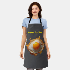 Gebakken eieren Zonnige kant omhoog Happy Fry Day Schort