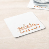 Gebakken en gebroken Thanksgiving Kartonnen Onderzetters (Schuin)