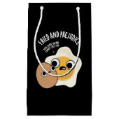 Gebakken en vooroordelen Grappig Ei Pun Dark BG Klein Cadeauzakje (Voorkant)