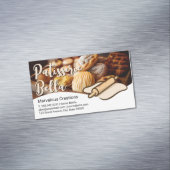 gebakken gebak | Rolling Pin and Dough Magnetisch Visitekaartje (Voorbeeld)