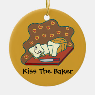 Gebakken Goederen Bakker Bakkerij Schattige Kawaii Keramisch Ornament
