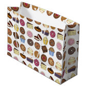 Gebakken Goederen Donut Taart Cupcake Brownie Food Large Cadeautasje (Voorkant Gekanteld)