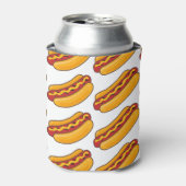 Gebakken Hotdog Patroon Blikjeskoeler (Blikje Voorkant)