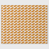 Gebakken Hotdog Patroon Cadeaupapier (Vlak)