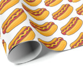 Gebakken Hotdog Patroon Cadeaupapier (Rol Hoek)