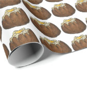 Gebakken jas aardappelen boter hete aardappel Idah Cadeaupapier (Rol Hoek)