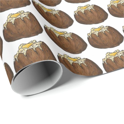 Gebakken jas aardappelen boter hete aardappel Idah Cadeaupapier (Rol Hoek)