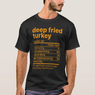 Gebakken kalkoen Thanksgiving voeding ingrediënten T-shirt