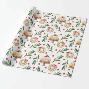 Gebakken Kerst Lekkernijen Cadeaupapier