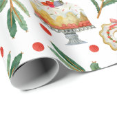 Gebakken kerstartikelen cadeaupapier (Rol Hoek)