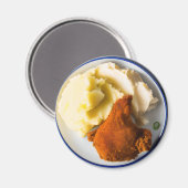 Gebakken kip en aardappelpuree magneet (Voorkant / Achterkant)