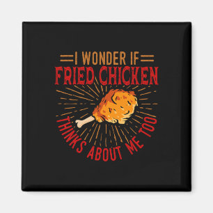 Gebakken Kip Eten Liefhebber Restaurant Chef Keuke Magneet