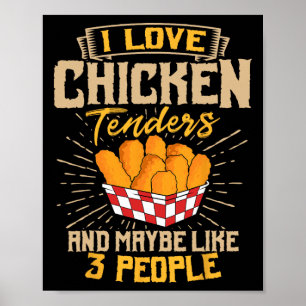 Gebakken Kip Eten Liefhebber Restaurant Schotel Ch Poster