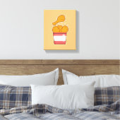 Gebakken Kip Met Emmer Canvas Afdruk (Insitu (Slaapkamer))