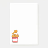 Gebakken kip met emmer post-it® notes (Voorkant)