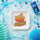 gebakken kip papieren bordje (Feest)