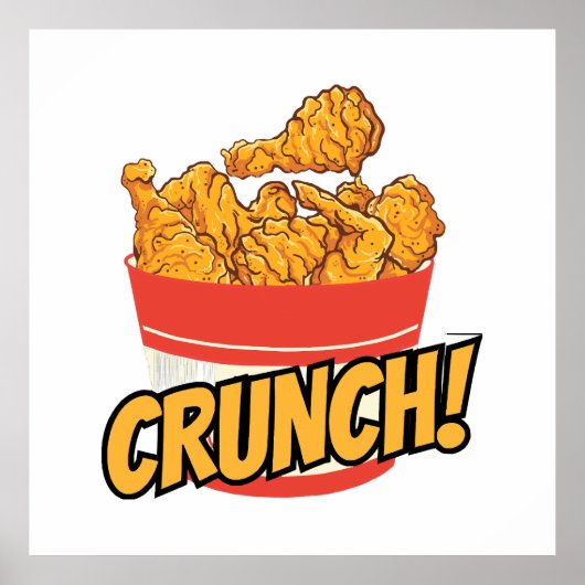 gebakken kip poster (Voorkant)