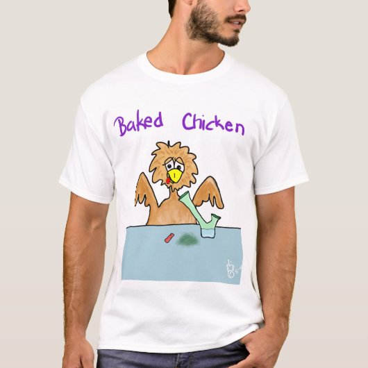 Gebakken kip T-shirt (Voorkant)