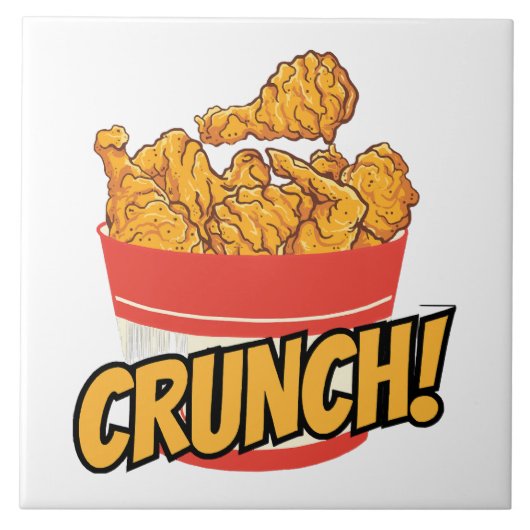 gebakken kip tegeltje (Voorkant)