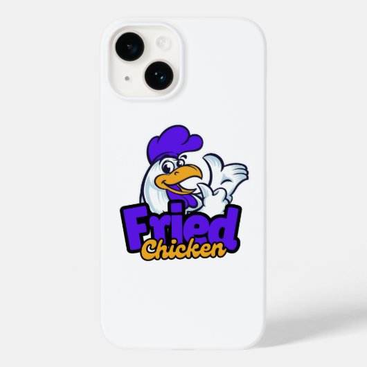 Gebakken kip typografie Case-Mate iPhone case (Achterkant)