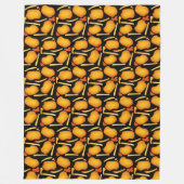 Gebakken kippenbeten en aardappelfriet fleece deken (Voorkant)