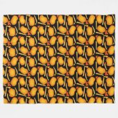 Gebakken kippenbeten en aardappelfriet fleece deken (Voorkant (Horizontaal))