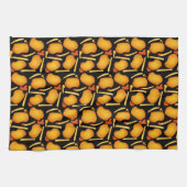 Gebakken kippenbeten en aardappelfriet theedoek (Horizontaal)