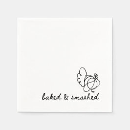 Gebakken luxe Thanksgiving servet