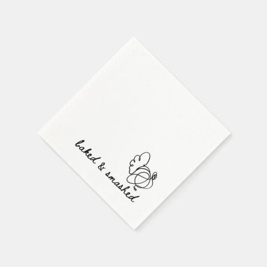 Gebakken luxe Thanksgiving servet (Hoek)