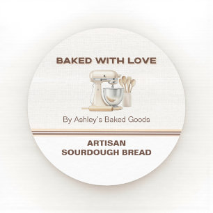 Gebakken met Liefde Ambachtelijk Brood Bakkerij St Ronde Sticker