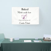 Gebakken met liefde bakkerij bedrijf voeg naam tex spandoek (Beurs)