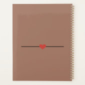 Gebakken met liefde bruine naam recept planner (Achterkant)