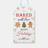 Gebakken met liefde cadeau labels, Feestdagen guns Cadeaulabel (Voorkant)