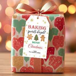Gebakken met liefde cadeautags | Feestelijke favor Cadeaulabel