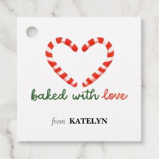 Gebakken met liefde - Christmas Holiday Gift Label