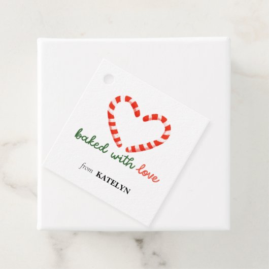 Gebakken met liefde - Christmas Holiday Gift Label (In situ)