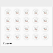 Gebakken met liefde Elegante Roze Mixer Pastry Cla Ronde Sticker (Vel)