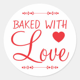 Gebakken met liefde gebakken product Sticker