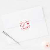 Gebakken met liefde gebakken product Sticker (Envelop)