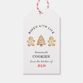 'Gebakken met liefde' Gingerbread Cookieman Gift L Cadeaulabel